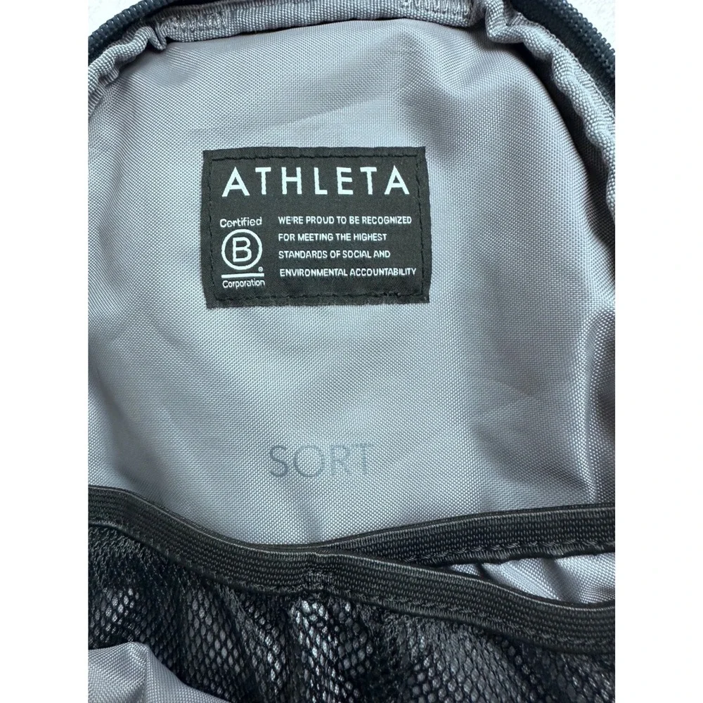 Athleta Kinetic Sling Bag Womens OS Slate Blue Green Crossbody Zip